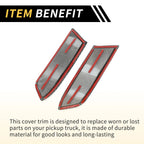 Set of 2 Carbon Fiber Pattern Headlights Grille Vent Cover for Toyota Tacoma (2016–2023)