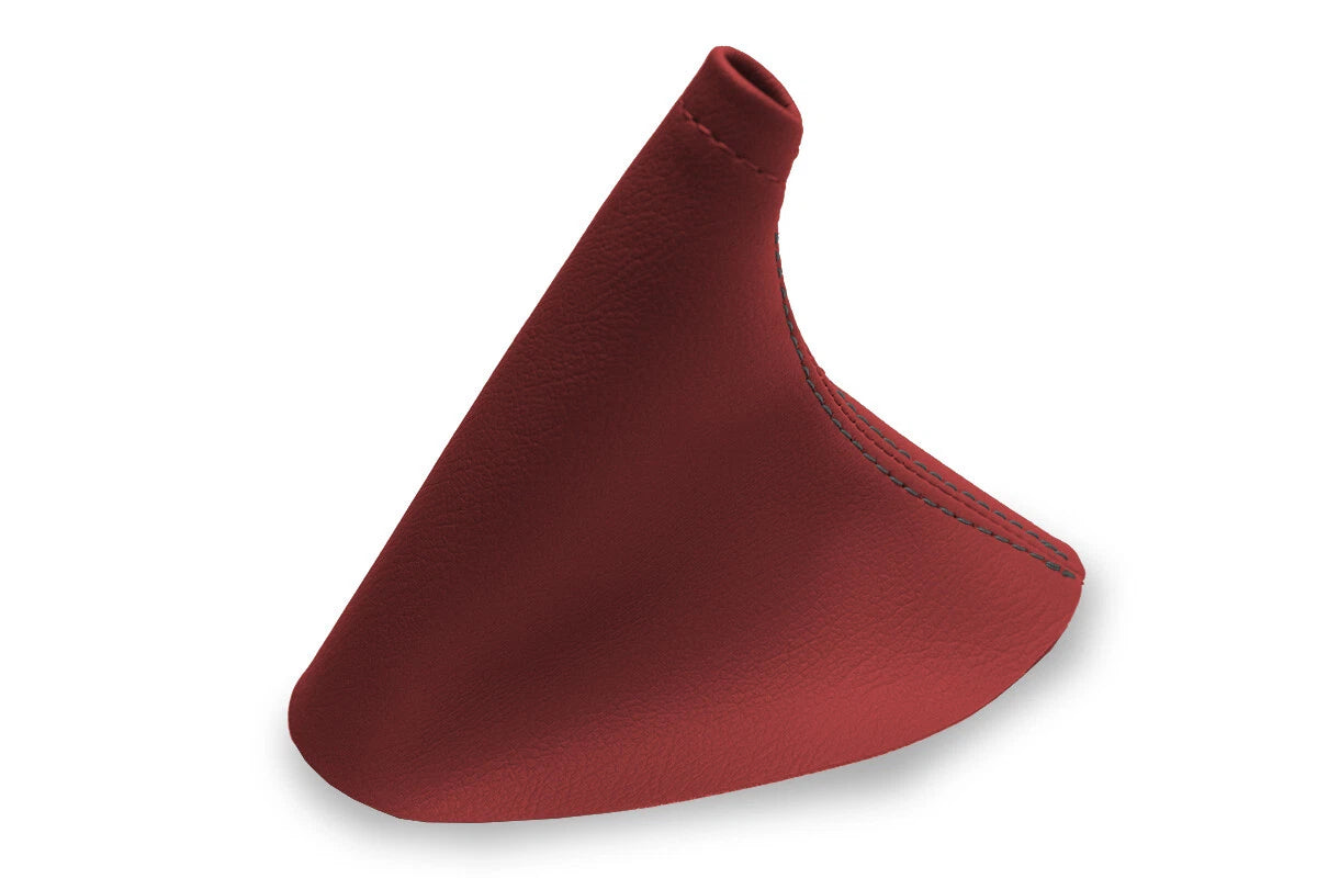 Leather Manual Shift Boot Cover for BMW E28 (1982–1988) Red Black Stitch