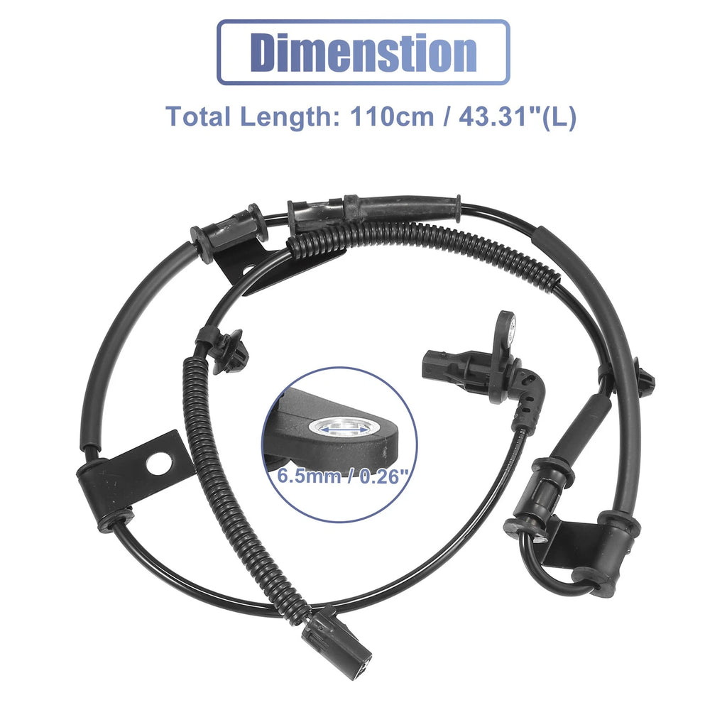 Front Left ABS Wheel Speed Sensor No. 95670-2E300 for Hyundai Tucson (2005–2009)