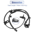 Front Left ABS Wheel Speed Sensor No. 95670-2E300 for Hyundai Tucson (2005–2009)