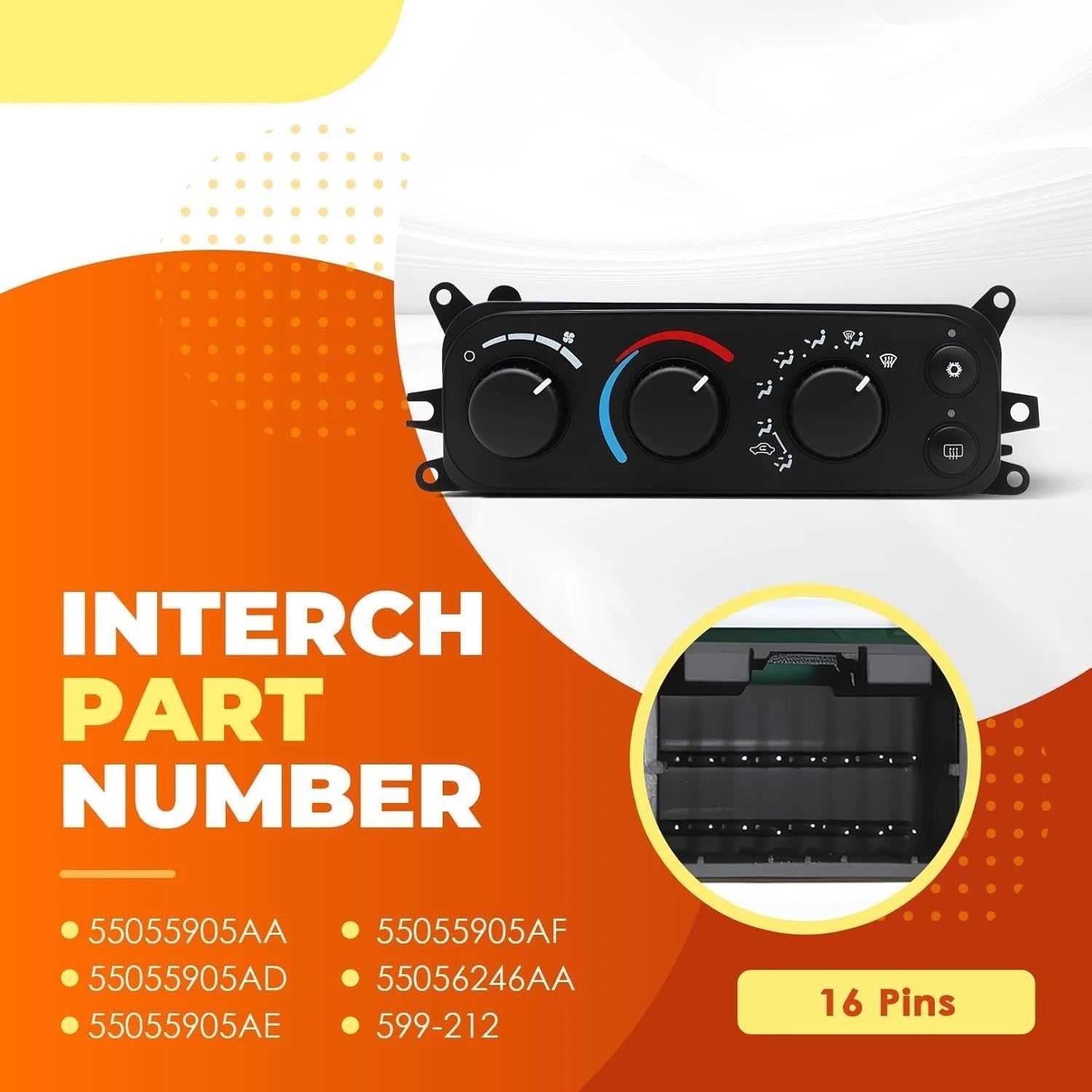 A/C Heater Climate Control Module 599-212 for Dodge Ram 1500 2500 3500 (2002–2005)