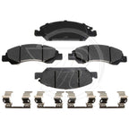 Set of 4 Brake Pads for Chevrolet Silverado 1500 (2014–2018)