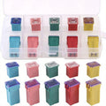 Set of 10 Car Box Shaped Fuses 20A 30A 40A 50A 60A for Vehicles