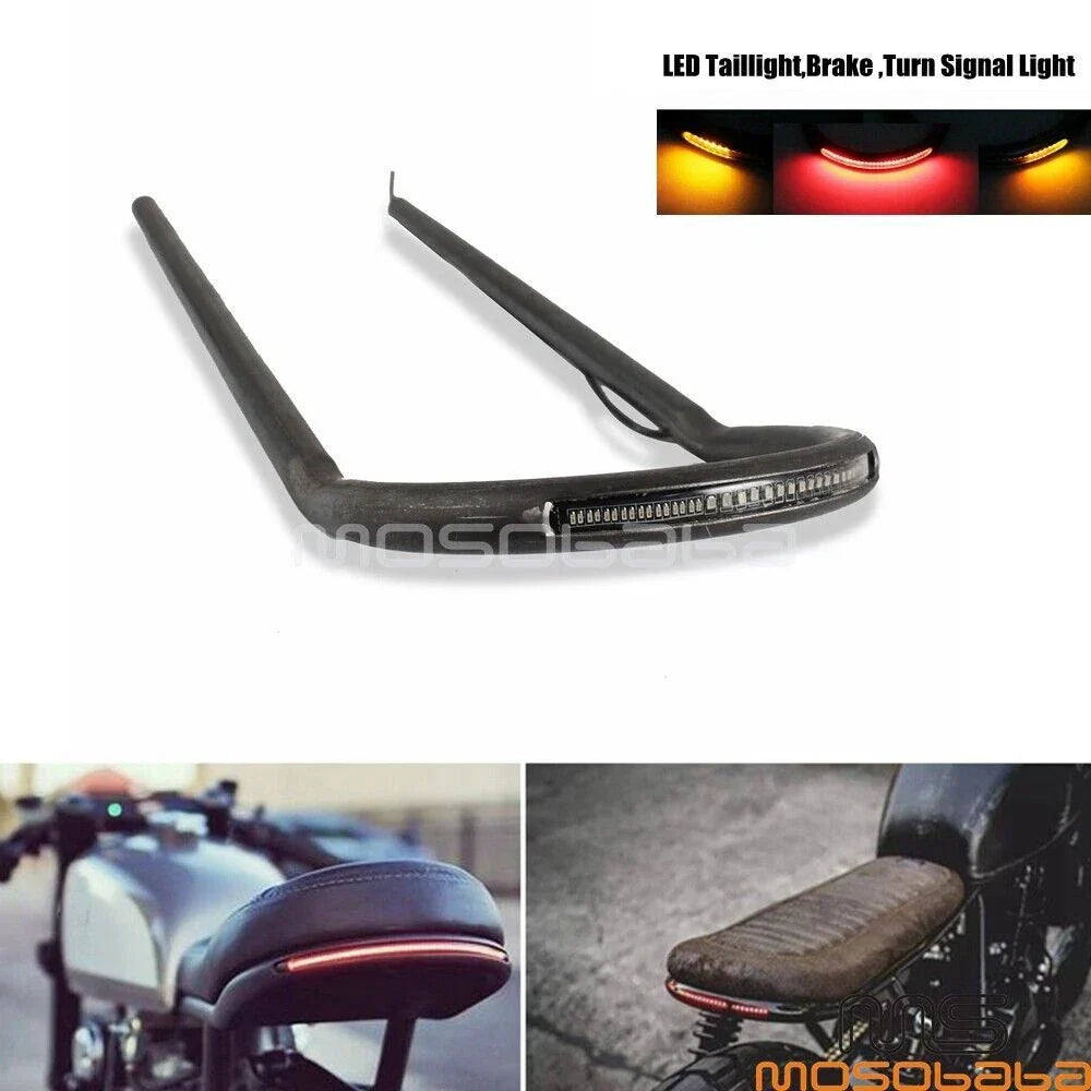 1'' Upswept Rear Seat Hoop LED Brake Light for Honda CB100