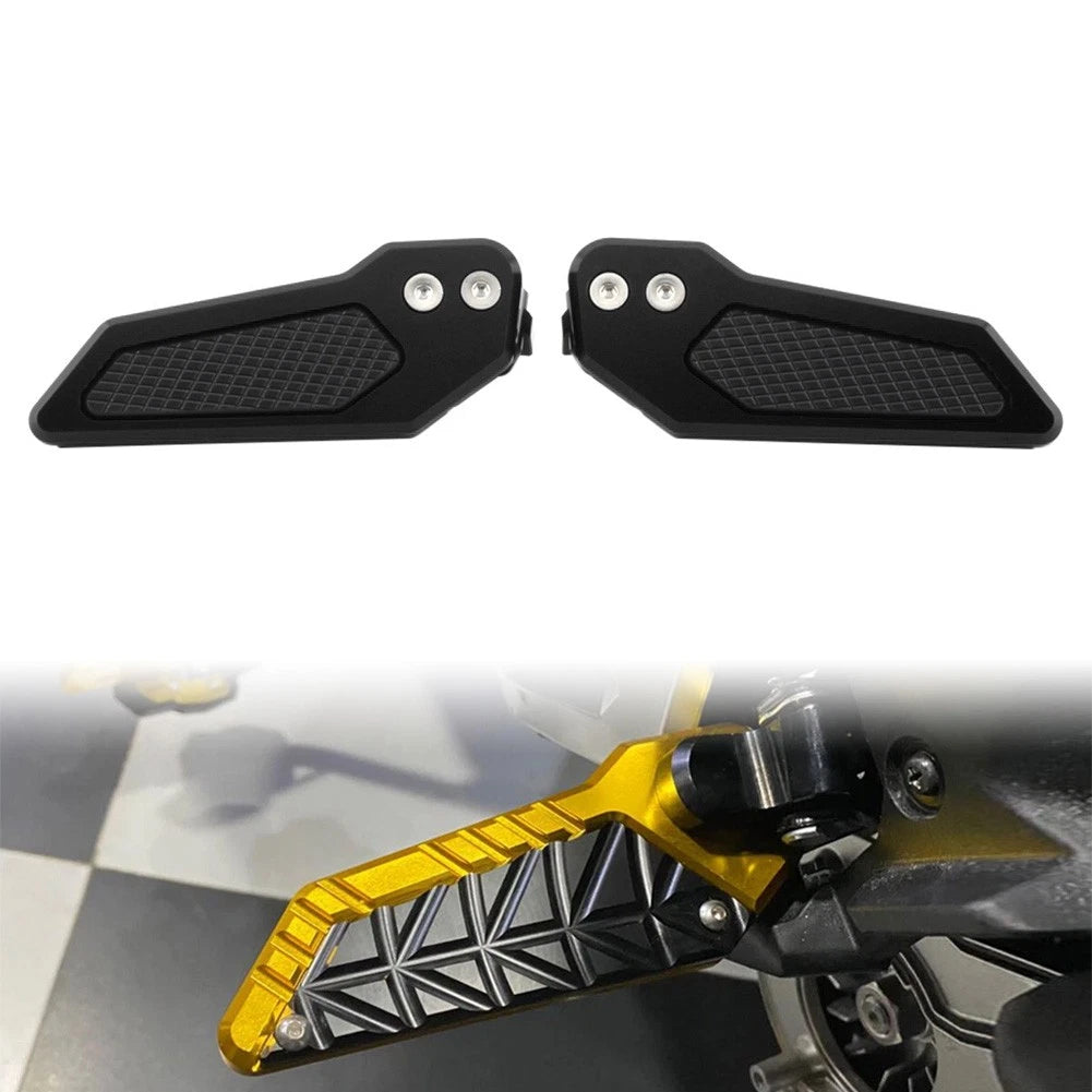 2X Black Rear Foot Pedal Footrest Passenger Footpeg for Honda ADV 160 (2021–2023)