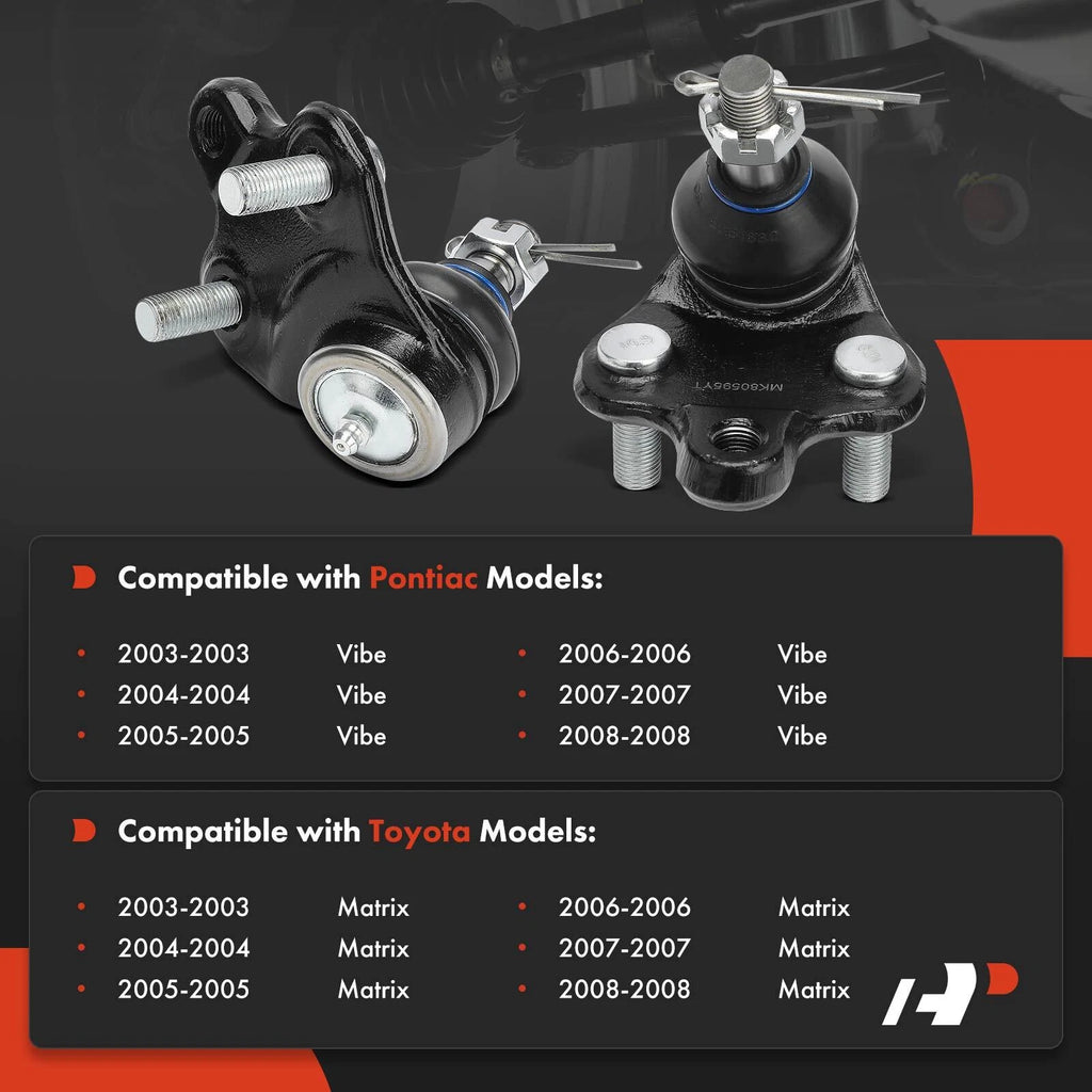 Front Lower Ball Joint for Toyota Matrix Pontiac Vibe (2003–2008)