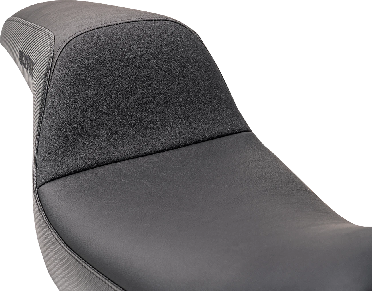 Drifter Seat for Dyna (Carbon Fiber, Black Vinyl, Slipstop)