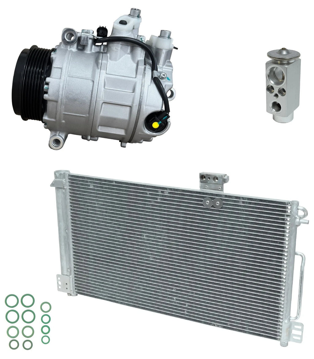 AC Compressor Kit With Condenser for Mercedes CLK500 5.0L (2003–2004)