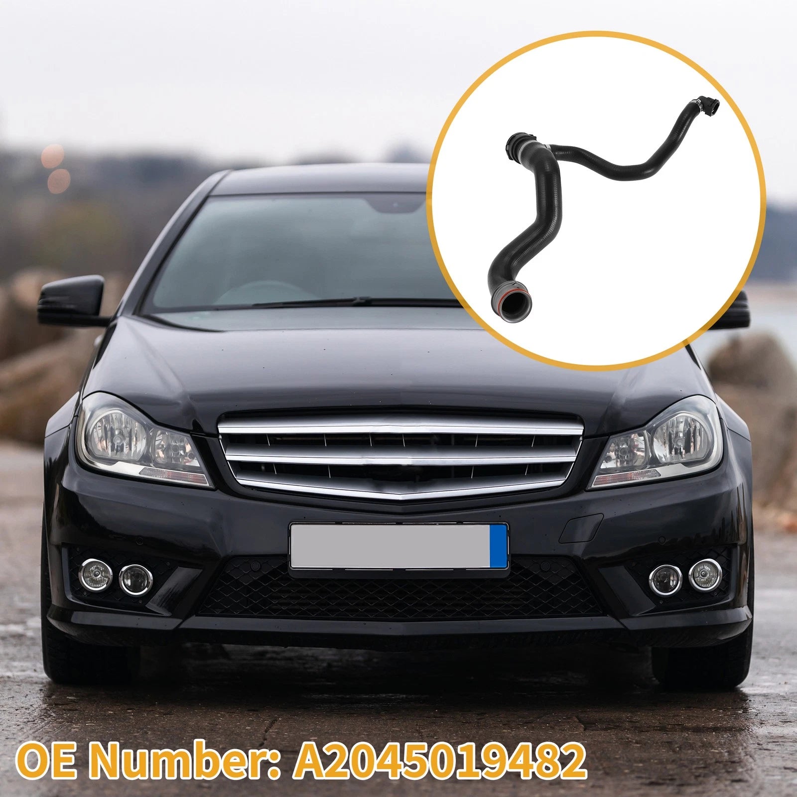 Radiator Hose for Mercedes-Benz C-Class C204 (2013–2024) No.A2045019482 Rubber