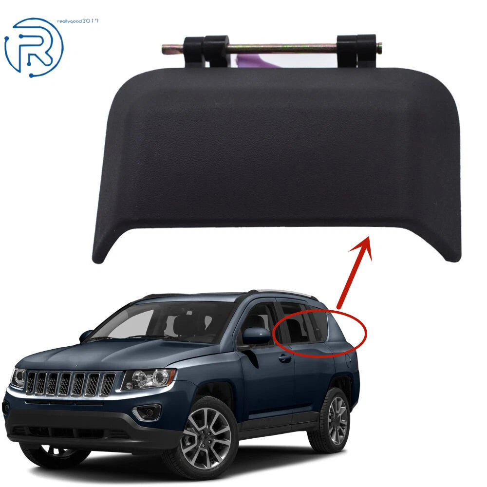 Left Rear Outer Door Handle for Jeep Compass (2007–2016) Black Plastic