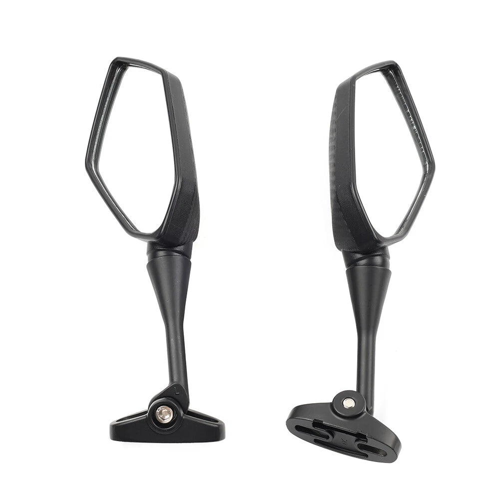 2pcs Carbon Fiber Look Rear View Side Mirrors for Honda CBR600RR (2003–2019)