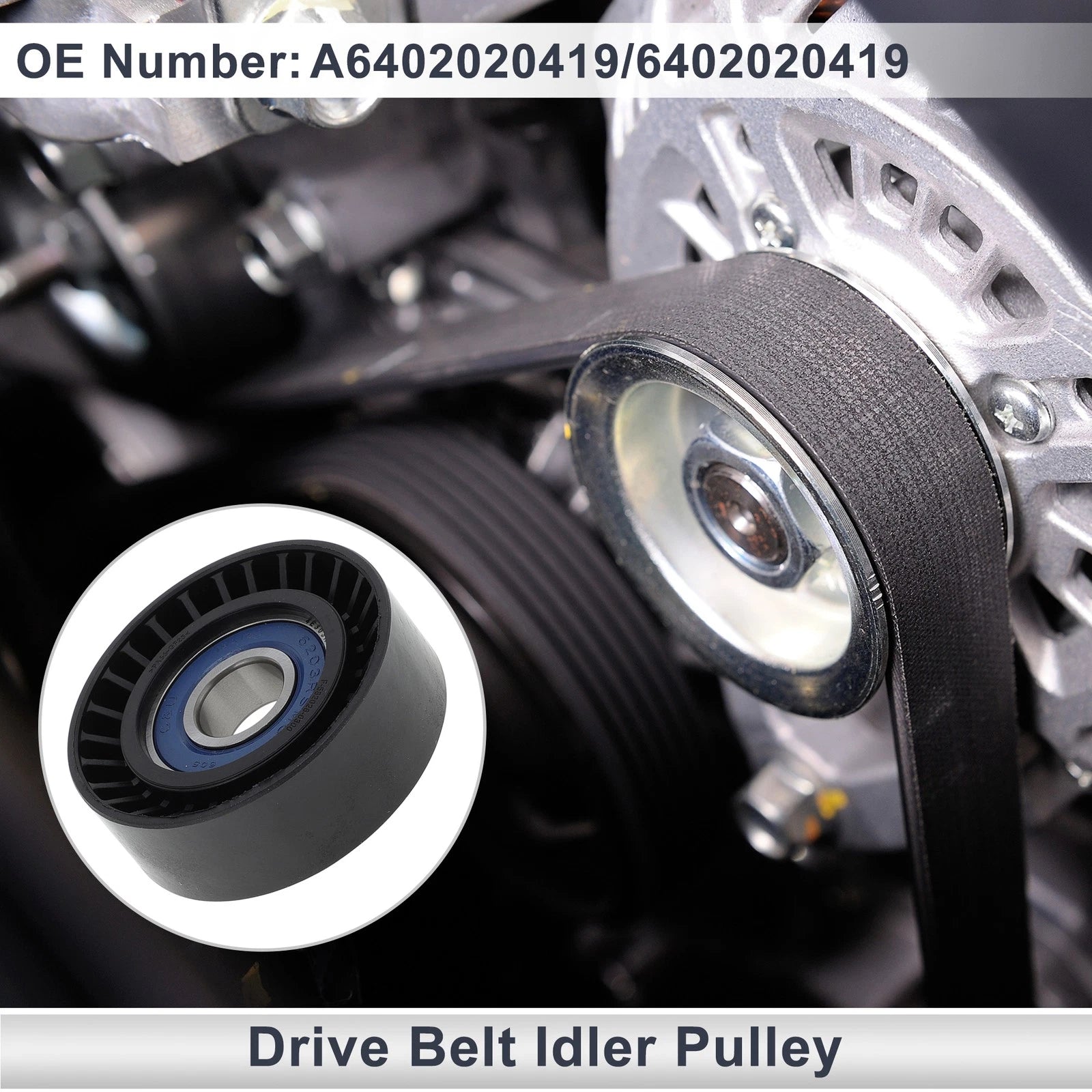 Drive Belt Idler Pulley for Mercedes-Benz A-Class (1997–2001) No.A6402020419