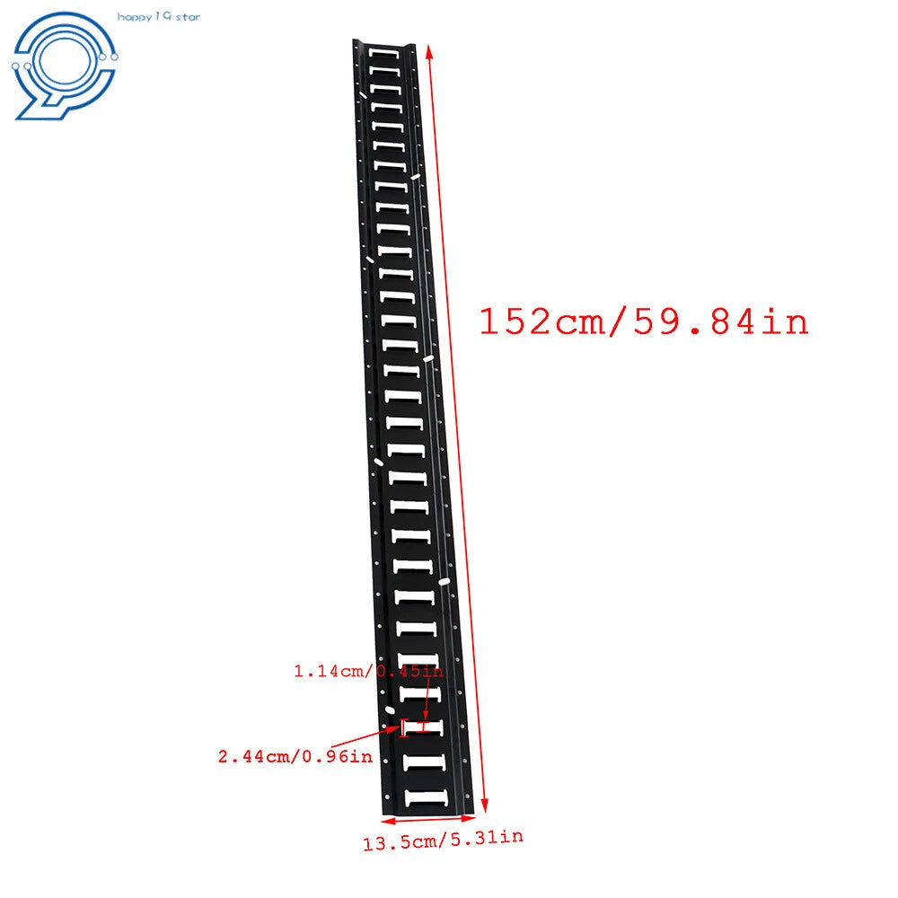 Set of 8 Powder-Coated Steel E-Track Tie-Downs for E-Track Systems