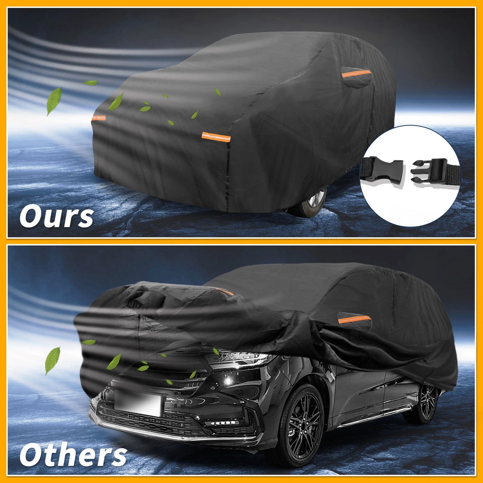 Waterproof All Weather Car Cover for Honda Odyssey (190T-PU)