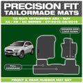 Full Set / Custom Fit Moulded Rubber Floor Mats for Toyota Hilux GUN136 (2015���2020)