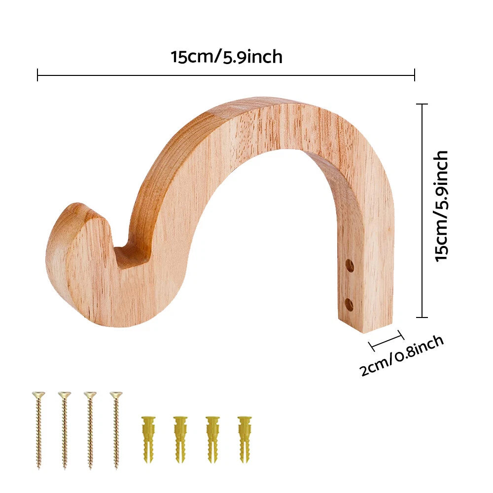 Wooden Hanging Plant Hanger Hook for Wall Flower Pot (Universal Fit)