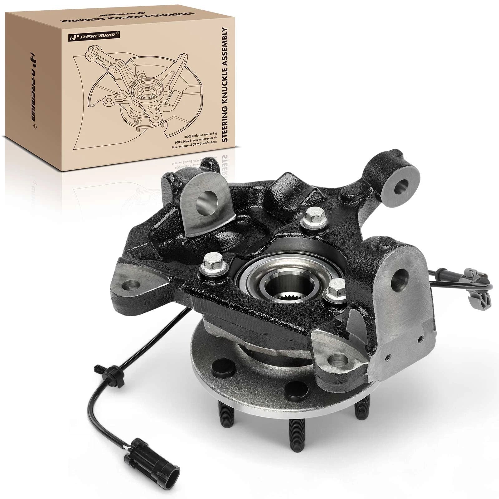 Front Right Steering Knuckle & Hub Bearing for Chevrolet Silverado 1500 (2007â2018)