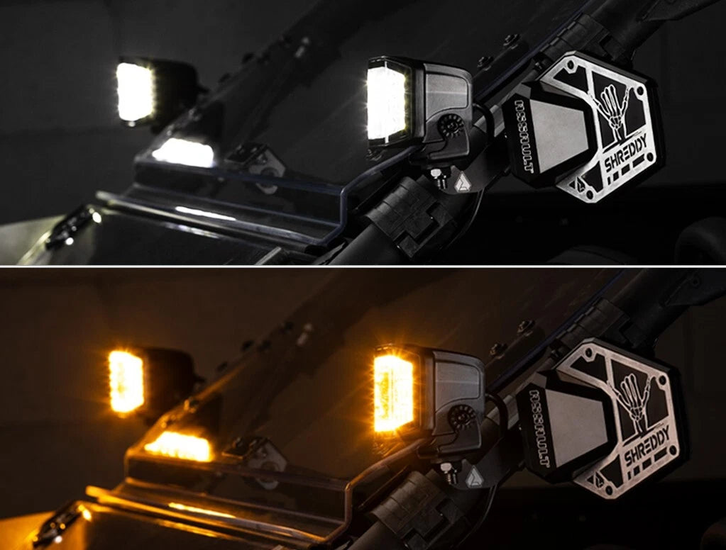 3" LED Pod Amber & White Lights for Assault Industries (See Fitment)