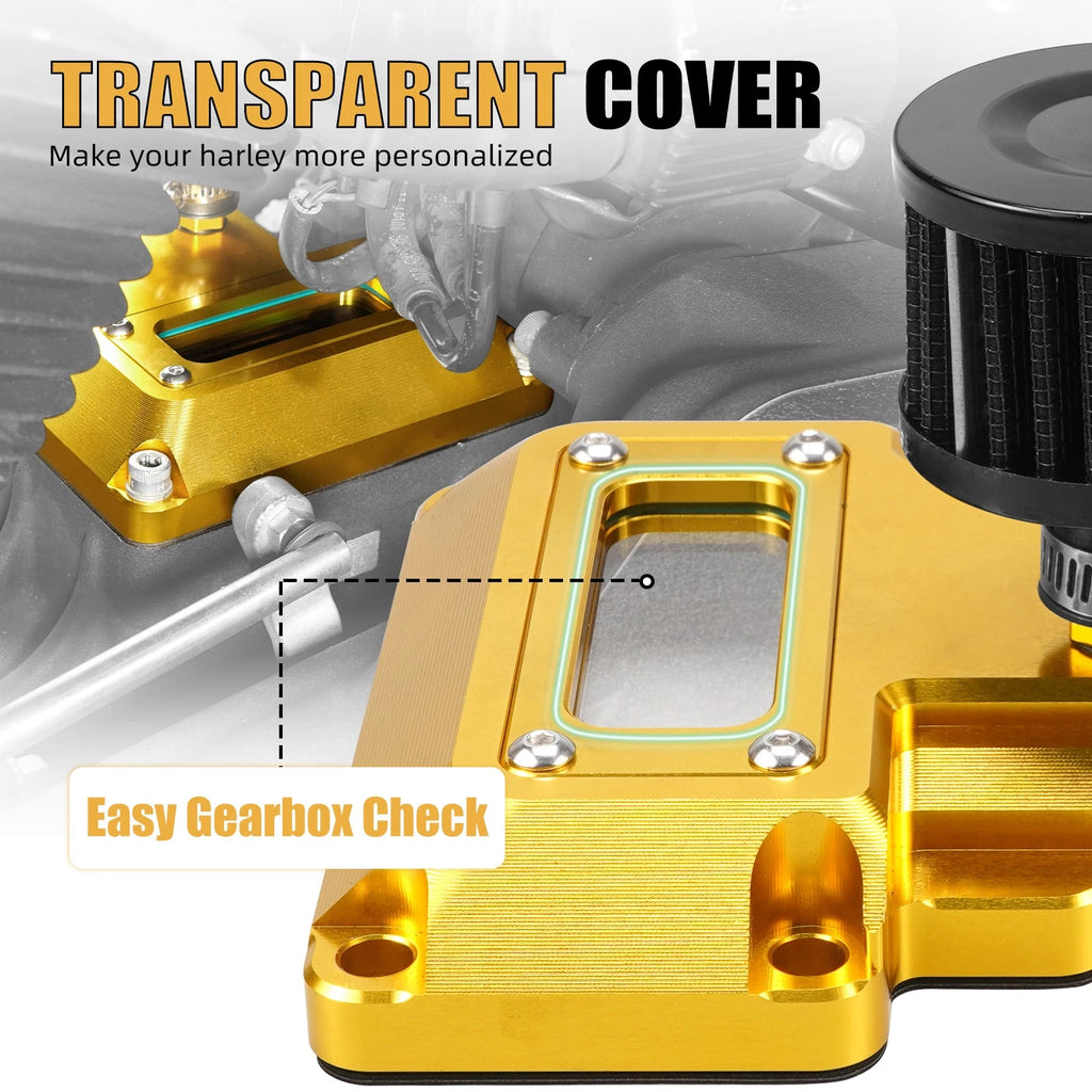 CNC Gearbox Transmission Top Cover for Harley Road King Classic (2007–2015)