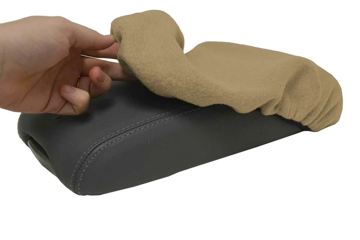 Fleece Console Lid Armrest Cover for Lexus ES300 330 (1997–2001) Beige