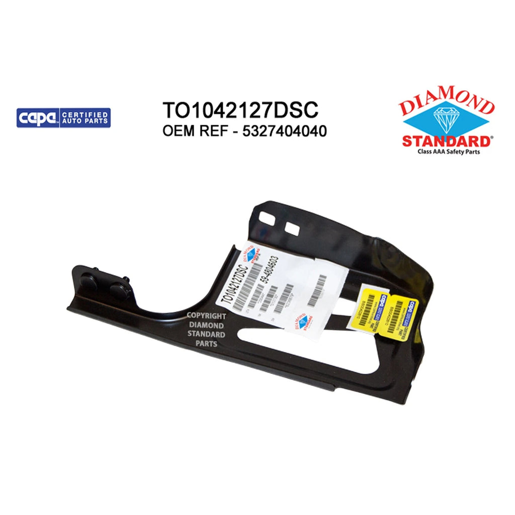 Replacement Steel Front Driver Side Inner Bumper Cover Support for Toyota