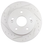Set of 2 Slotted Rear Brake Rotors for Honda Civic, Prelude