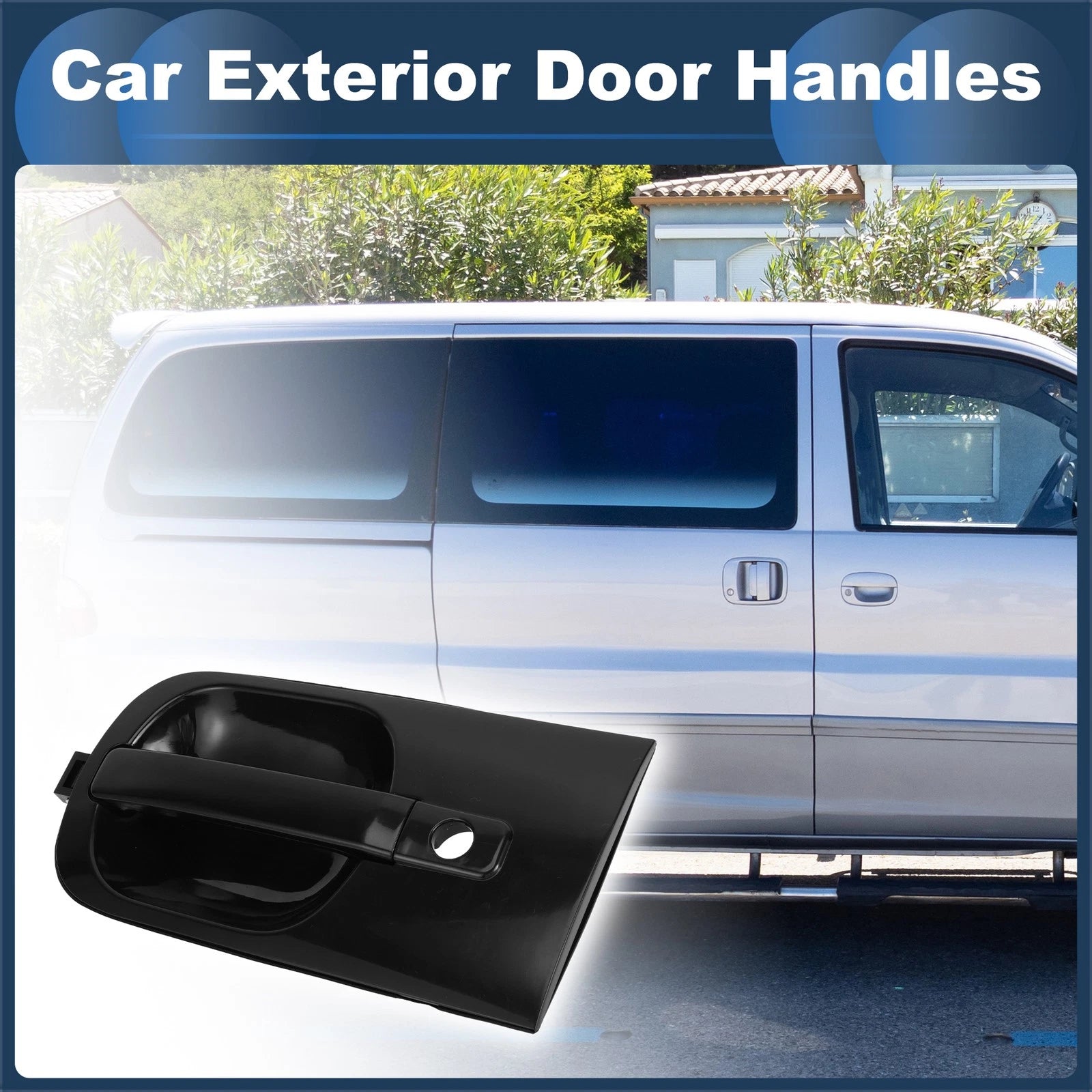 Front Left Door Handle for Hyundai H1 Starex (2007–2009) - Black
