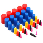 40 Pcs Tapered Silicone Rubber Kit for Painting and Plating