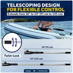 Universal U-Joint Tiller Extension Handle (36" – 53")