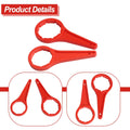 2X Red Plastic Lid Opener Wrench Set for Professional Drum Handling
