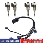 Set of 4 Fuel Injectors & Harness for Buick Encore (2016–2019) GMC Terrain (2018–2022)
