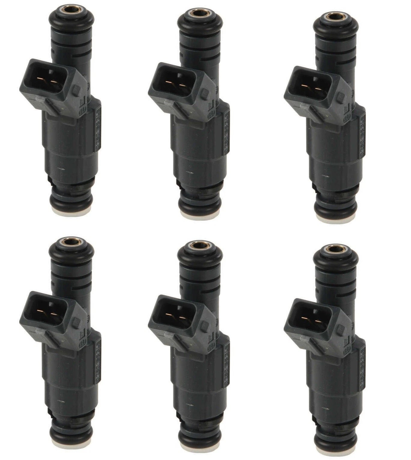 Set of 6 Bosch Fuel Injectors for BMW E30 E34 325i 325is 325iX 525i (1982–1995)