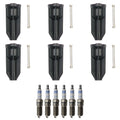 Set of 6 Double Platinum Spark Plugs & Ignition Coil Boot Kit for GMC Envoy (2002–2009)