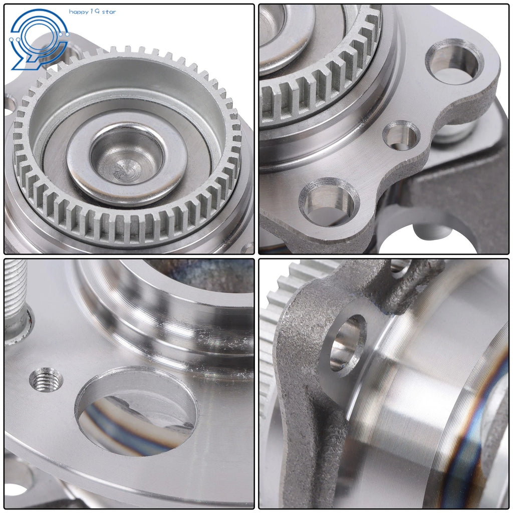 Pair Rear Wheel Bearings & Hubs for Hyundai Accent, Kia Rio (2012–2017)