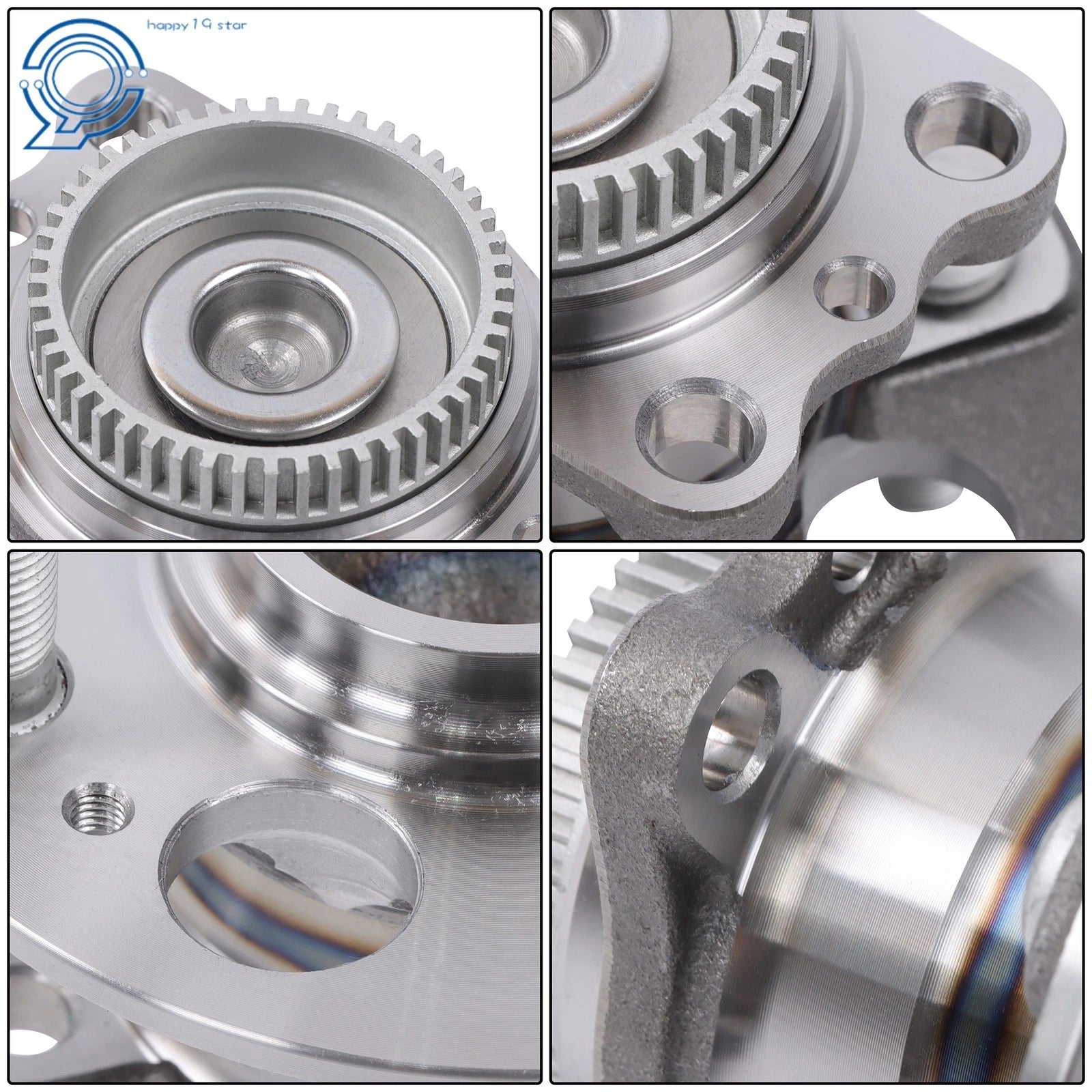 Pair Rear Wheel Bearings & Hubs for Hyundai Accent, Kia Rio (2012–2017)