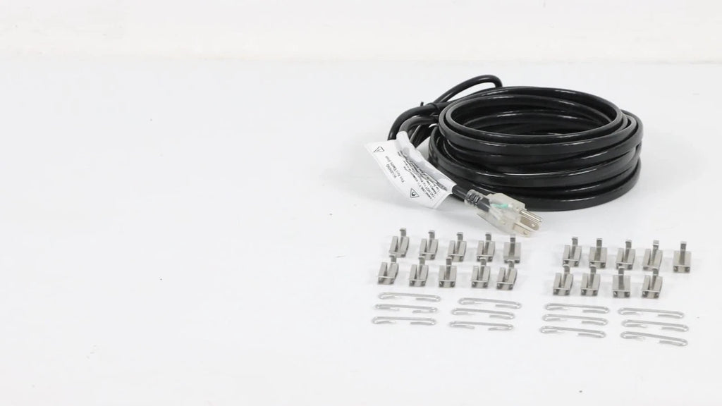 Heat Tape Roof De-icing Cable Kit for Snow Melting (120V, 24 Feet)