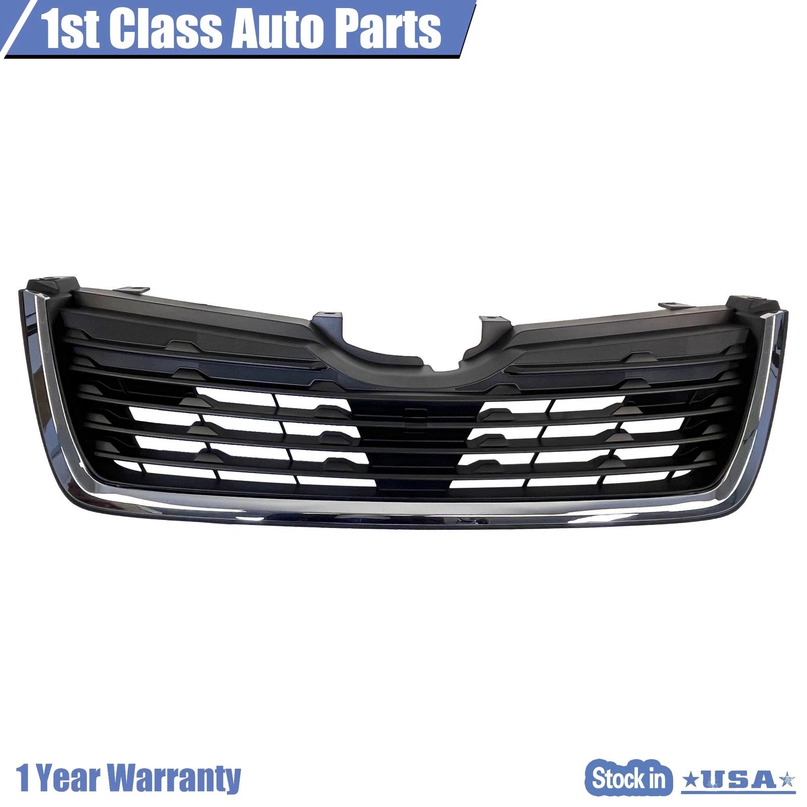 Matte Black Grille Assembly with Chrome Trim for Subaru Forester (2019-2021)