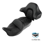 Gel Seat Backrest for Harley Touring Road Glide (2014–2023)