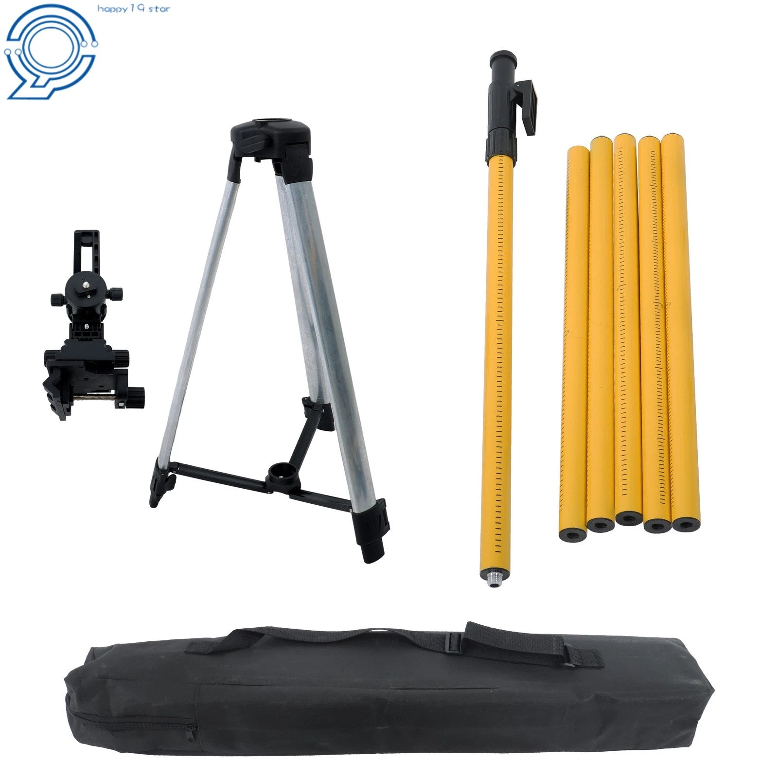 Telescoping Laser Level Pole with Tripod for Level Tool (13.8Ft)