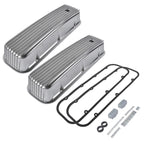 Finned Valve Covers for Chevy Big Block 427 454 502 (Fits 1965–2002)