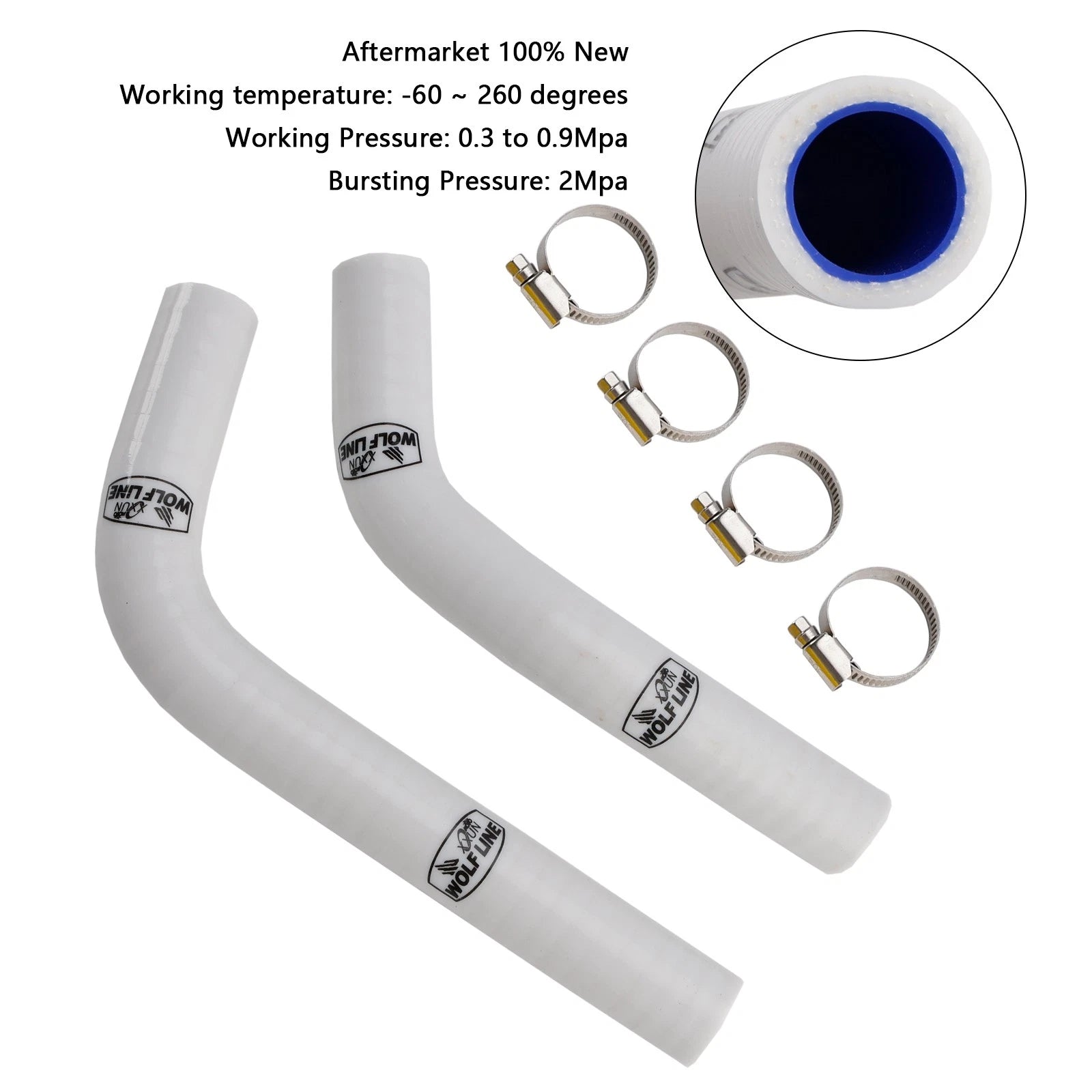 Silicone Radiator Coolant Hose for Yamaha MT-03 MT-25 YZF R3 R25 (2015–2025)