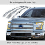 Stainless Chrome Billet Grill for Ford F-150 King Ranch (2015-2017)
