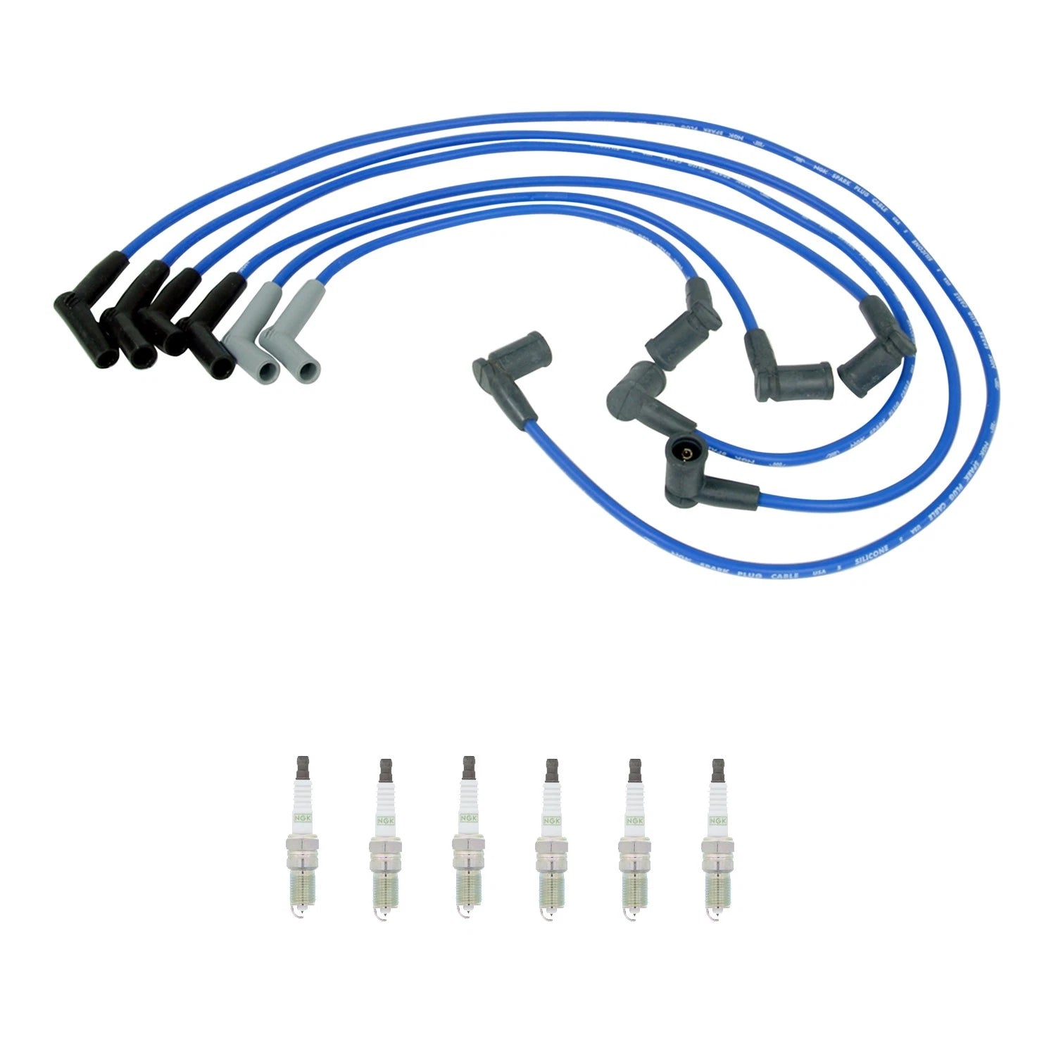 NGK Wire Set & 6 G-Power Platinum Spark Plugs Kit for B3000 Ranger (1994–2009)