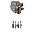 Hitachi COP Ignition Coil & 4 Denso Iridium Spark Plugs for MPV (1990–1999)