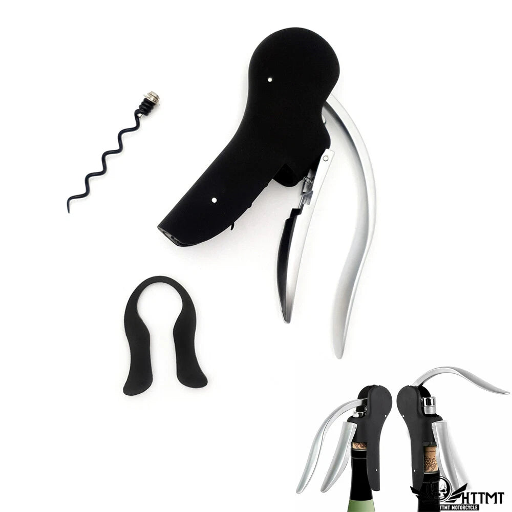 Corkscrew Wine Bottle Opener with Foil Cutter - Portable Corkscrews