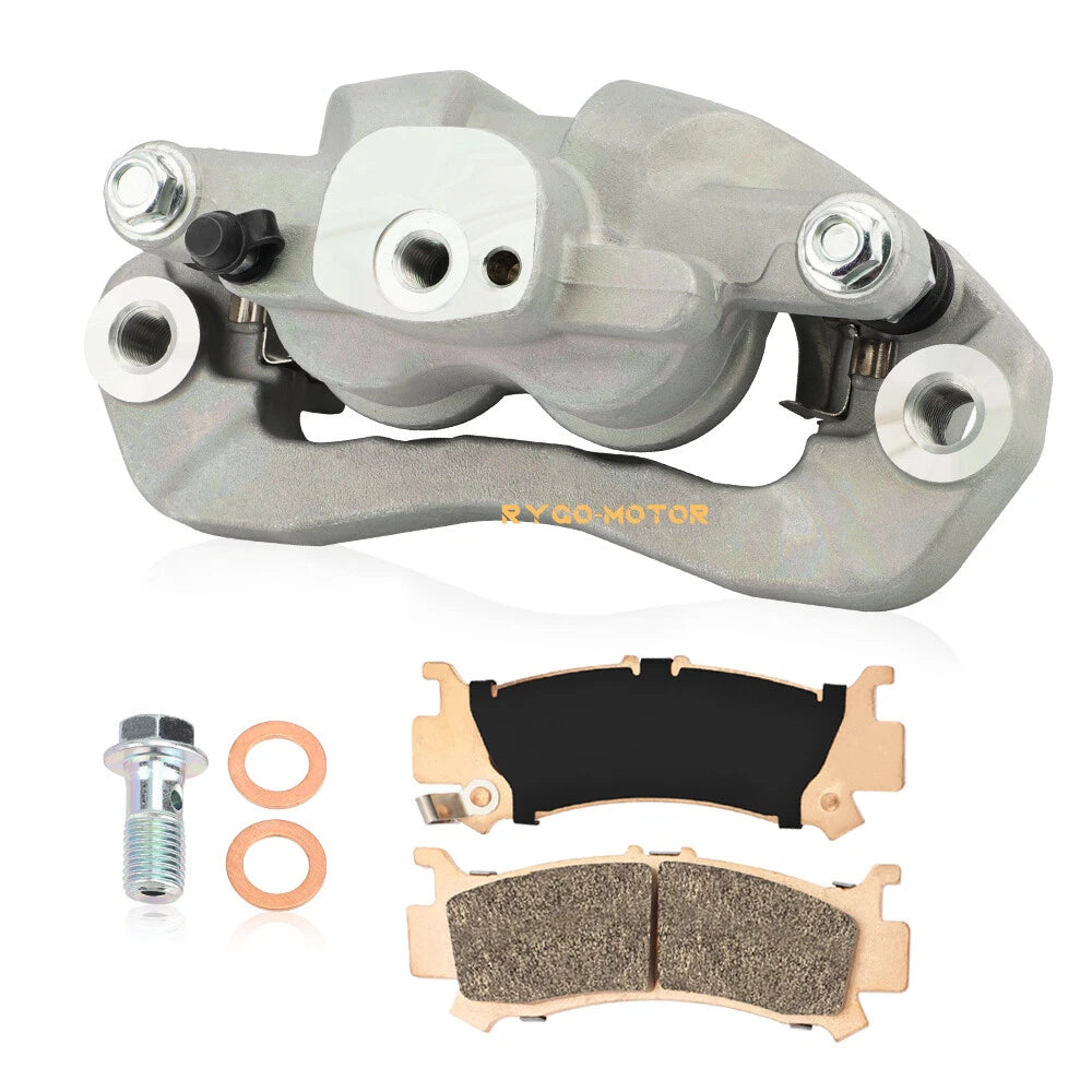 Front Left Brake Caliper with Pads for Honda Pioneer 1000 (2016–2023)