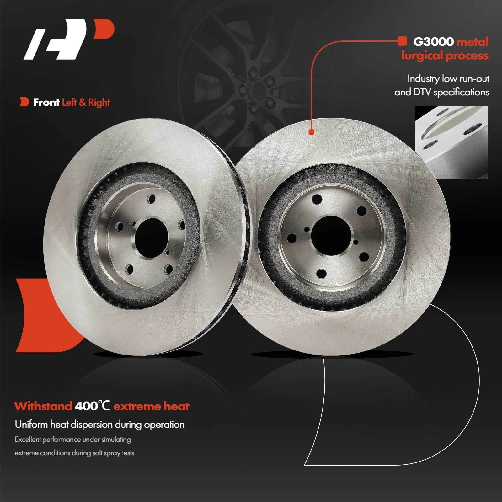Front Disc Brake Rotors for Subaru Ascent (2019-2022)