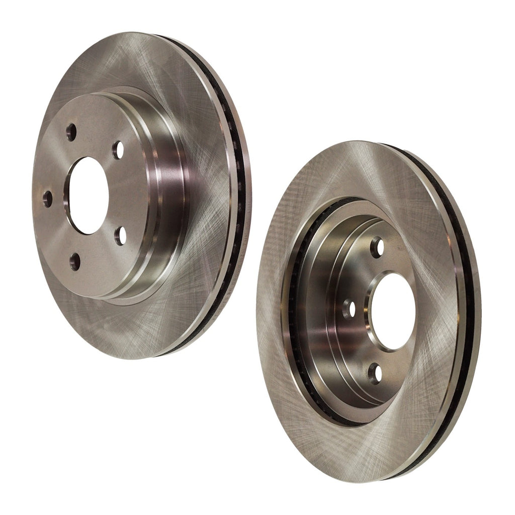Front Brake Disc Set for Dodge Ram 1500 (2002–2010) Plain Surface