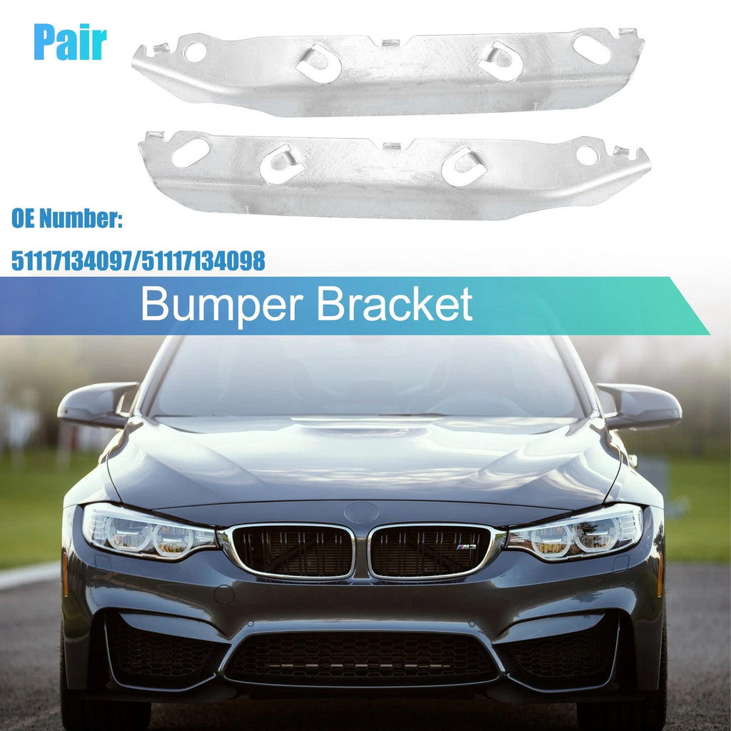 Pair Front Bumper Support Bracket No. 51117134097 for BMW 328i (2012–2015)