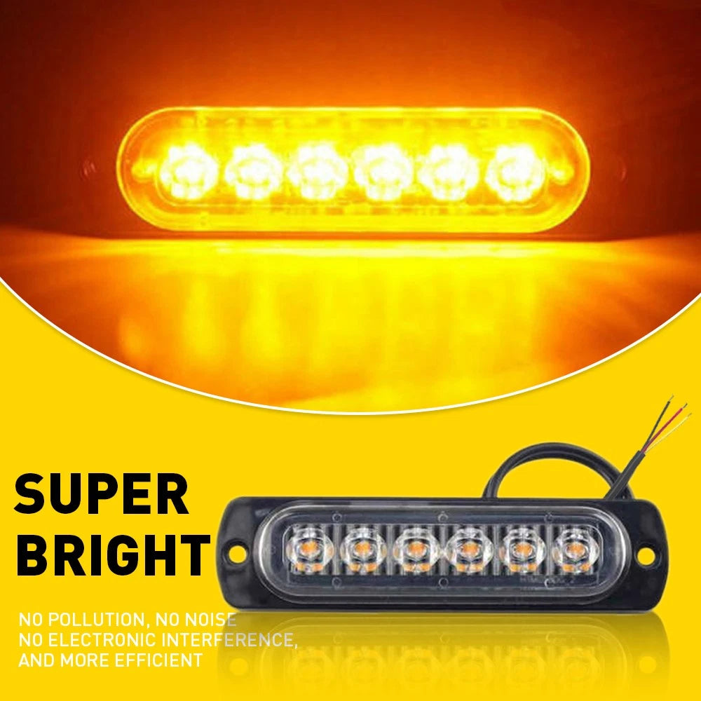 20PCS LED Amber Grill Side Marker Strobe Light Bar Kit for Tow Truck
